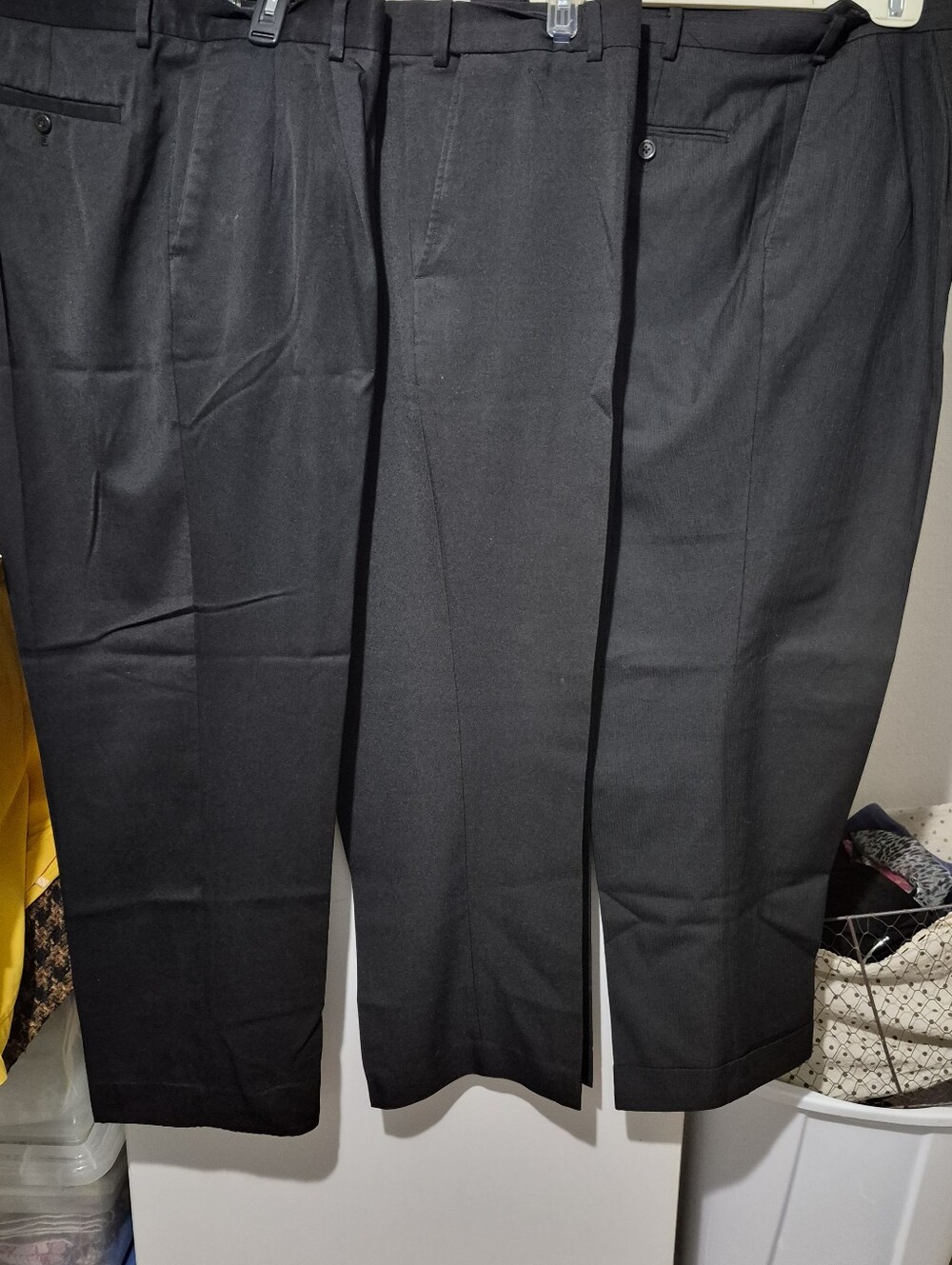Lit Of 38 Classic Men's Black Dress Pants - Versatile Business Trousers